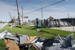 Lake Charles, Louisiana, Hurricane Laura Destruction from strong winds